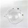 VBESTLIFE Visiera per Casco Jet, Visiera a Bolla per Moto per Caschi 3/4, Lente Apribile retrò con Protezione UV Antivento, a Tre Bottoni per Mezzi Caschi Cruiser, Resistente Ai Graffi (Trasparente)
