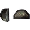 Ardillion 2 luci posteriori a LED da 12 V, colore nero, per auto, ATV, per rimorchio, camion, rimorchio, rimorchio, camion, camper, camper, camper, camper, auto, auto, ATV, scatola di montaggio universale