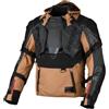 Macna Tryton NightEye impermeabile Giacca in pelle/tessuto da moto, nero/marrone, M
