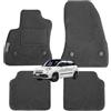 Lupex Shop TPMIS4FIX_500L Tappetini auto in moquette con logo per 500L con 4 clip