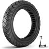 VOLOHAS 60/90-8 Neumático Maciza para Xiaomi 5 Plus, Neumático de Repuesto de 12 Pulgadas con Ranura para Tarjeta de 45 mm, 12,5x2,5 Ruedas Macizas Antideslizante y Antipinchazos (Negro 1 Pieza)
