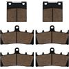 SOLLON Pastiglie freno anteriore e posteriore per Suzuki Bandit 1200 GSF 1200 2001-2005, GSXR 1100 W 1993-1996, GSXR 750 W 1994-1995, Hayabusa GSX1300R 1999-2007, TL1000R 1998-2002