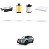 HOFFCAR Kit tagliando 4 filtri compatibile con Suzuki Vitara II 1.6 DDIS 88kw 2015