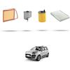HOFFCAR Kit tagliando 4 filtri compatibile con Citroen C3 Picasso 1.6 hdi 68kw 2010