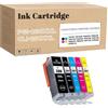 RSENSO Cartuccia D'inchiostro PGI-280 CLI-281 XXL Compatibile Per TS702 TR7520 TR8520 TR8620 TS6120 TS6220 TS6320 TS8120 TS8220 TS8320 TS9120 TS9520 TS9521C 5Pack