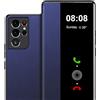Fciaeytou - Cover trasparente per Samsung S21 Ultra 360 Full Body Antiurto Cover 5G / 6.8 (Blu)