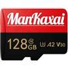 Générique Scheda Micro SD da 128 GB, scheda di memoria ad alta velocità U3 V30 | Adattatore SD incluso resistente all'acqua, agli urti, alle temperature per smartphone, fotocamera, drone, fotocamera, PC