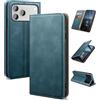 SUANDUCK per iPhone 17 Pro Max 6.9 Custodia Flip Pelle Magnetica Alta Qualità, Slot Carte Blocco RFID, Supporto Regolabile, Protezione Anticaduta 360°, Compatibile con Apple 17 Pro Max, Songlin Blu