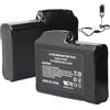 Lushtower 7.4V 3000mAh 2 batterie con caricabatterie per guanti, calze e abbigliamento riscaldati, passamontagna, cappelli, solette, intimo termico, pantaloni termici, muffole 22.2Wh 3.5x1.35mm