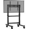 RFIVER Supporto TV da pavimento per 50 55 60 65 70 75 80 83 85 86 pollici LCD LED Plasma, Porta TV Universale con Ruote Carrello fino a 90kg, Staffa TV Mobile con Max VESA 800x600mm