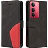 XINNI Cover Protettiva per Realme 14X 5G Case | retrò Cellulare Custodia Libro Antiurto in Flip Pelle PU/TPU