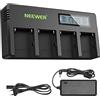 NEEWER Caricabatterie NP-F 4 Canali con Display LCD Compatibile per Sony NP-F550 F570 F750 F770 F930 F950 F960 F970 FM50 FM500H QM71 QM91 QM71D QM91D Camcorder batterie agli ioni di litio