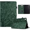 Bxithnr® Custodia per Samsung Galaxy Tab S5e 10,5 2019 SM-T720/T725, [Slim Shell] Sottile Leggero Cover Guscio Protettivo in Pelle PU con Auto Sonno/Sveglia Funzione e Slot per Scheda - Verde