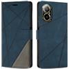 SONWO Cover per Realme C67 4G, Flip Caso in PU Pelle Case Cover Custodia con Slot per Schede e Supporto Stand per Realme C67 4G, Blu