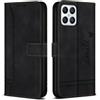Bravoday Cover per Honor X8 4G / Honor X30i / Honor Play 6T PRO, Flip Custodia in Pelle PU con Slot per Schede, Portafoglio Custodia per Honor X8 4G / Honor X30i / Honor Play 6T PRO, Nero