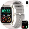 zaisia Smartwatch Uomo Donna con Chiamare/Rispondere, 2.01 Molteplici modalità Sportive Orologio Smartwatch con Contapassi/Sonno, IP68 Orologio Intelligente per Andorid iOS