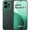 OPPO Reno14 F 5G Smartphone 8GB RAM 256GB CPH2743 Luminous Green | Sbloccato, Display 6,57 120Hz AMOLED, Fotocamera AI 50+32MP, Batteria 6000mAh, IP69