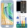SRJTEK Schermo di ricambio per Samsung Galaxy J3 2017 J330 / J3 Pro 2017 J330 DUOS J330G J330L J330F J330FN J330DS J3300 - Kit di montaggio in vetro temperato 0 (blu)
