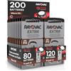 Udivita 200 Batterie Per Apparecchi Acustici Auricolari Rayovac Extra Misura 312 PR41 (Marroni) - 10 Blister da 8 e 20 Blister da 6 Pile