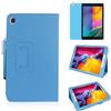 MEIYOUQI Custodia per Samsung Galaxy Tab A 8.0 Inch 2019 (SM-T290 T295 T297),Sottile Pelle Multi-angli Stand Protezione totale Tablet Cover Caso Con Penna Stilo, Pellicola Per Schermo (Sky Blue)