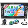 Rimoody 4G+128G Android Autoradio per Opel Astra Antara Vectra Corsa Zafira Meriva Vivara Vivaro Wireless Carplay Android Auto GPS WiFi, 7 Pollici Touchscreen Radio Bluetooth FM/RDS/SWC Telecamera Posteriore