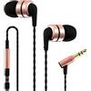 SoundMAGIC E80 Auricolari In Ear con Cavo e senza Microfono, Cuffie monitor con Filo HiFi Stereo, Isolamento Acustico Vestibilità Comoda per gli amanti dell'audio oro