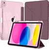 EspZanthic Custodia per iPad A16 11a/10a generazione 2025/2022 con portamatite | Cover a forma di Y con supporto trasparente lucido Shell posteriore antiurto Tablet Auto Wake/Sleep Protettiva a prova di