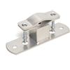 Emme Esse Zanca con piastra rettangolare 21x6 cm a 2 fori (Ø 12.5 mm), spessore 5 mm.