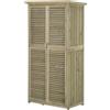 Armadio Mobile Portaoggetti da Giardino 87x46,5x160 cm in Legno Grigio