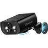 CZEview 3K 5MP Telecamera Wi-Fi Esterno Senza Fili Solare con Batteria | Magnetica Senza Forare, 300° Rotazione, Visione Notturna a Colori, Rilevamento Persone, Audio Bidirezionale, IP65