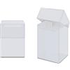 Ultra Pro 81454 Solid Deck Box Porta Mazzo, Bianco trasparente