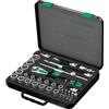 Wera, 8100 SC 2 Kit con cricchetto Zyklop Speed con attacco da 1/2, metrico, 37 pezzi
