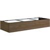neoro n50 mobile La: 140 cm con 1 scomparto estraibile, BN0492WL, n50 [Mobili da Bagno > Mobili Lavabo]
