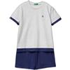 United Colors of Benetton Pig(t-Shirt+Short) 30960p09y Set di Pigiama Bambini e Ragazzi