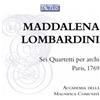 Maddalena Lombardini Maddalena Lombardini: Sei Quartetti Per Archi (CD) Album