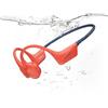 DOOGEE Cuffie Conduzione Ossea IP68 Impermeabili per Nuoto, Auricolari Sportive Bluetooth 5.4, MP3, 32GB, Comodo Silicone, Open-Ear per Corsa, Ciclismo, Palestra，rosso