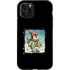 Classic Christmas Vintage Xmas Nostalgic Custodia per iPhone 11 Pro Pinguino Polar Winter Wonderland Cappello Sciarpa Guanti Retro