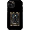 Merry Yule Happy Winter Solstice Holiday Custodia per iPhone 11 Pro Buon Natale pagano gotico solstizio e felice