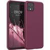 kwmobile Custodia Compatibile con Google Pixel 4 Cover - Back Case per Smartphone in Silicone TPU - Protezione Gommata - viola bordeaux