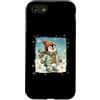 Classic Christmas Vintage Xmas Nostalgic Custodia per iPhone SE (2020) / 7/8 Pinguino Polar Winter Wonderland Cappello Sciarpa Guanti Retro