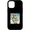 Classic Christmas Vintage Xmas Nostalgic Custodia per iPhone 12/12 Pro Pinguino Polar Winter Wonderland Cappello Sciarpa Guanti Retro