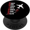 Cruising Ahead Aviation Designs Ritirato 2026 Pilota Alfabeto fonetico Pensionamento aereo PopSockets PopGrip Adesivo
