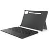 Lenovo Confezione tastiera + cover posteriore per tablet Idea Tab Pro (poliuretano + policarbonato, collegamento Pogo-Pin, supporto integrato, 16 tasti di accesso rapido) - colore grigio