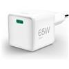 Hama Caricatore rapido GaN USB-C Super Mini Charger PD 65W Bianco