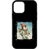 Classic Christmas Vintage Xmas Nostalgic Custodia per iPhone 12 mini Pinguino Polar Winter Wonderland Cappello Sciarpa Guanti Retro