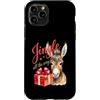 Vintage Christmas Farm Custodia per iPhone 11 Pro Jingle All The Way Donkey Christmas Farm Animal Holiday