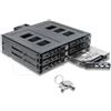 Delock: telaio rimovibile da 5,25" per 6 HDD/SSD SATA o SAS da 2,5" con serratura