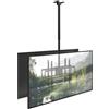 Merkloos Elzusha - Supporto a soffitto doppio per televisori da 43-86 pollici, nero