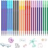 Znnhnn 24 Refill per Penna Gel Cancellabile,compatibili con Legami,Altezza 13 cm,Inchio