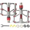FUANA Pedali da ciclismo in alluminio, 117 x 98 mm, con cuscinetti sigillati L/R
